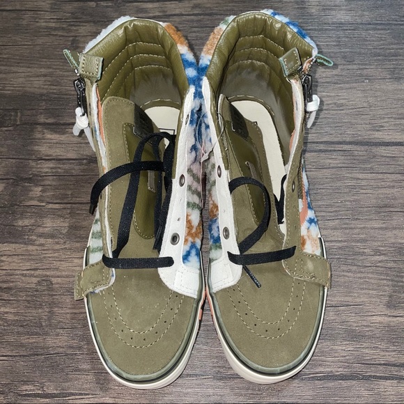 VANS MIXED TEXTILE SK8-HI REISSUE CAP SHOES - Picture 9 of 11